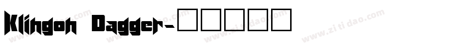 Klingon Dagger字体转换
